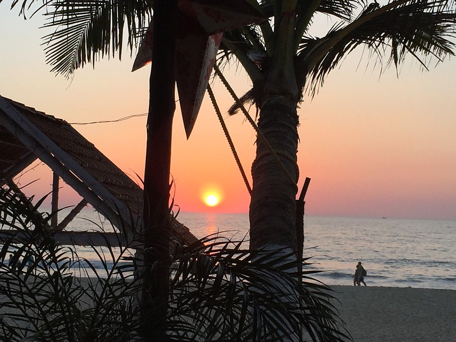 Sunset in Goa.