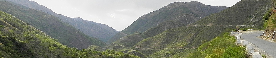 Tatapani mountain road.