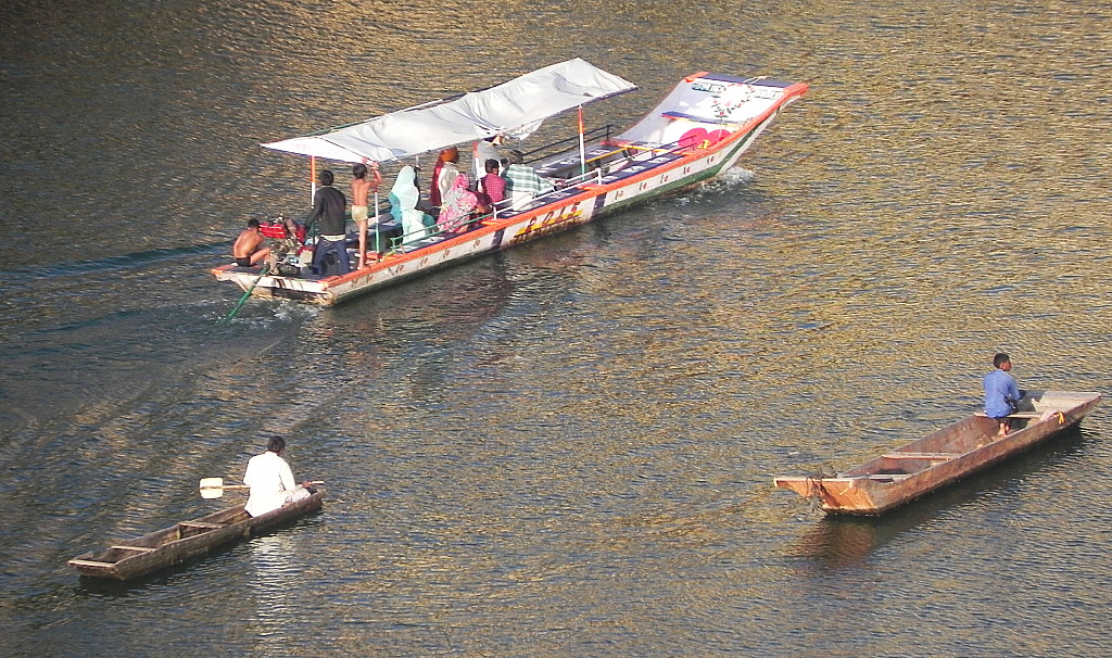 Narmada River boats.