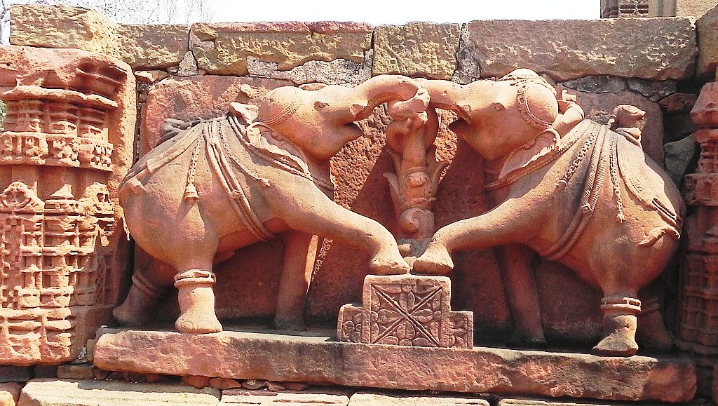  Omkarishwar temple elephants.