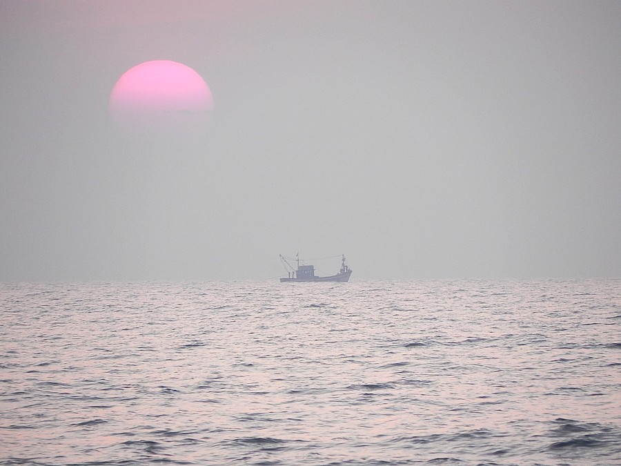 Sunset over the Arabian Sea.