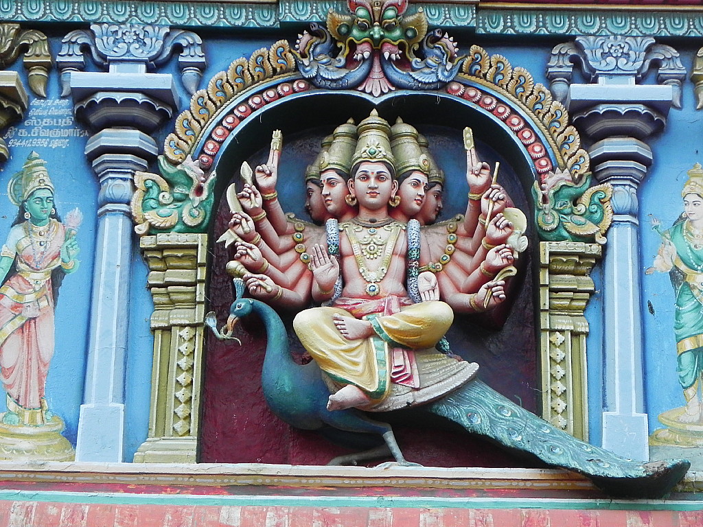 Madurai temple door detail.