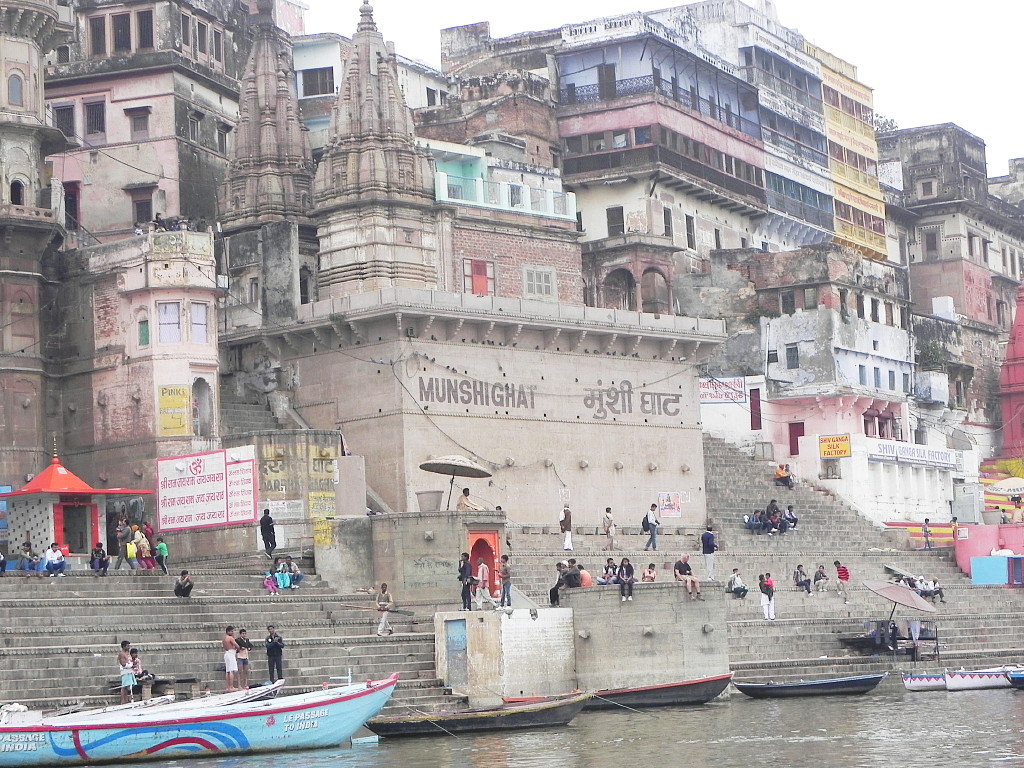 Varanasi ghat view.